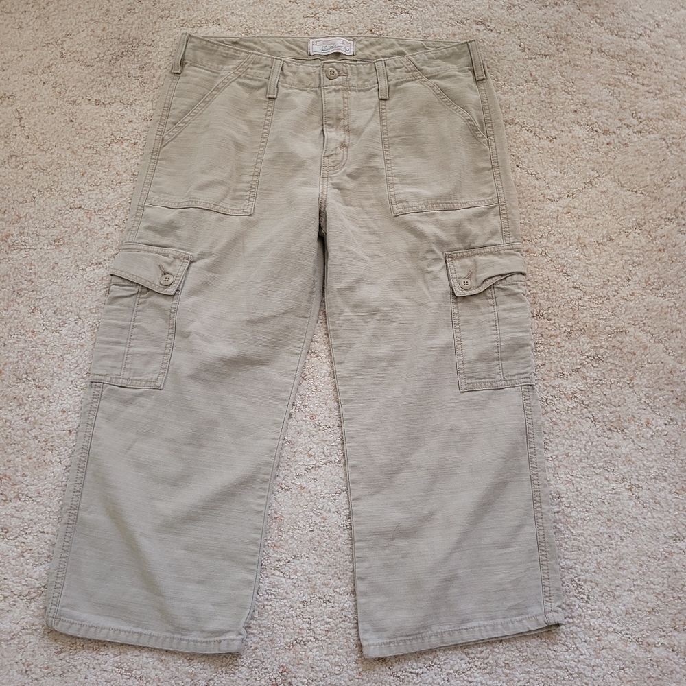 Levi's Tan Crop Cargo Pant